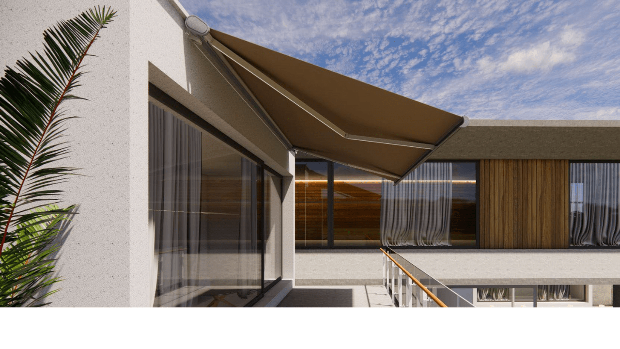 DQ - B Modern Outdoor Full Cassette Retractable Awning - VistaVip