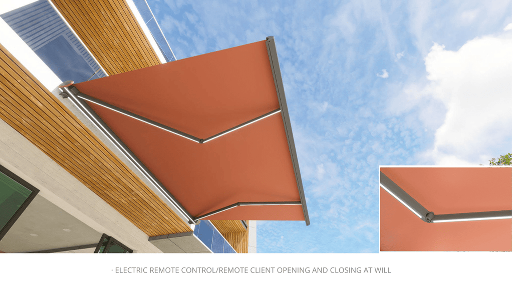 DQ - B Modern Outdoor Full Cassette Retractable Awning - VistaVip