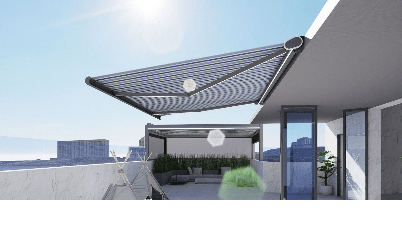 DQ - B Modern Outdoor Full Cassette Retractable Awning - VistaVip
