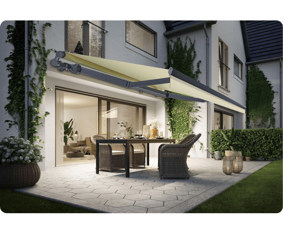 FB Square tube Curved Arm Awning - VistaVip
