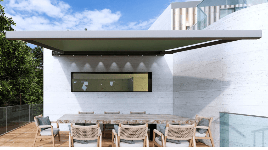 Modern Outdoor Full Cassette Retractable Awning Waterproof - VistaVip