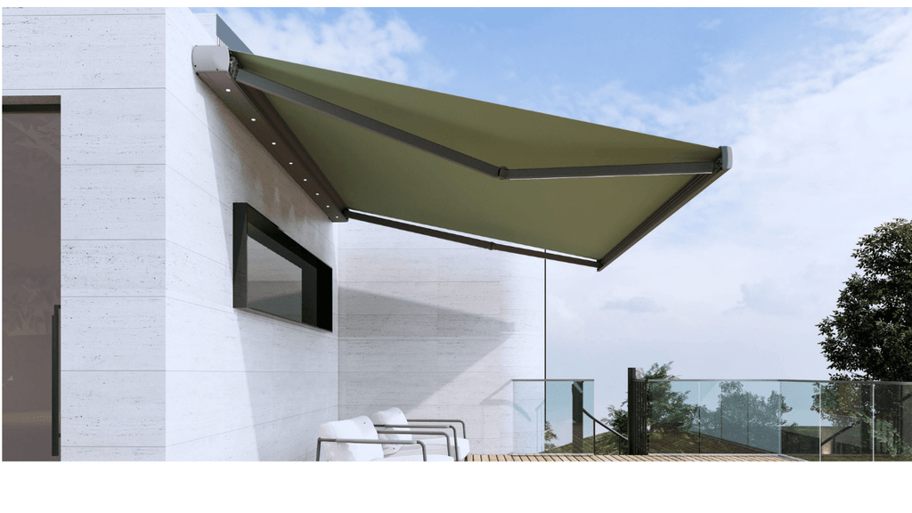 Modern Outdoor Full Cassette Retractable Awning Waterproof - VistaVip